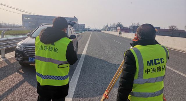 S228黃臨線淄博濱州界至鄭王段改建工程順利完成交工檢測(cè)