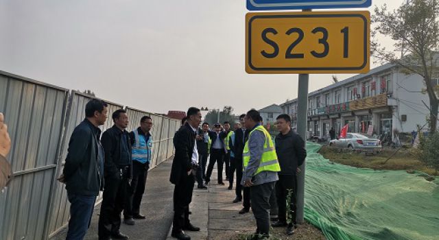 淄博市交通建設(shè)發(fā)展中心對張臺線進行檢查